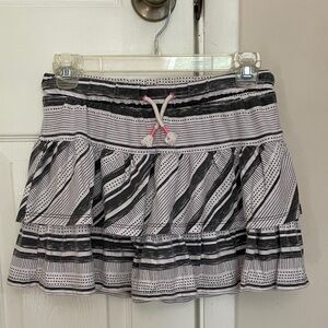 Cat & Jack Black and White Patterned Skort